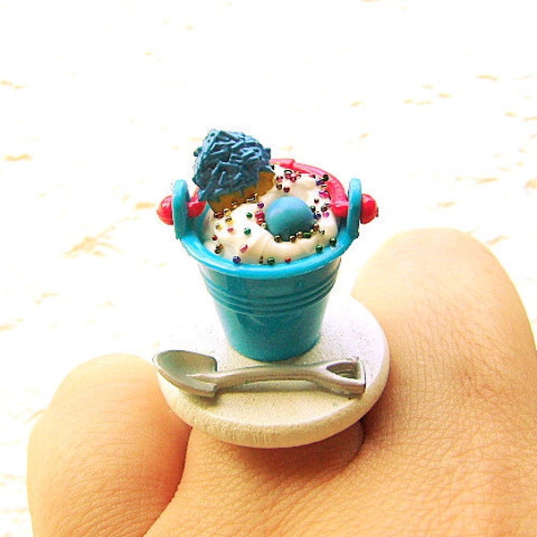 Kawaii Food Ring Ice Cream Sundae Cookie Candy