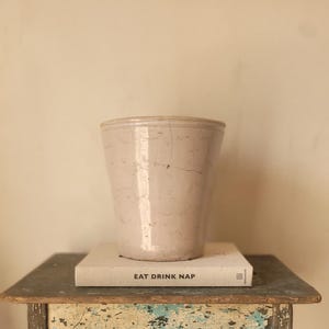 Italian Vintage Handcrafted Terracotta Pot, Glazed