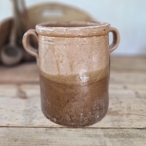 Antique Glazed Terracotta Sardine Pot - Puglia Confit Pot, Early 1900s