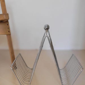 Vintage Italian Magazine Rack, Retro Magazine Holder