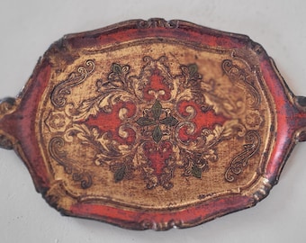 Vintage Italian Florentine Tray