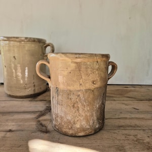 Antique Glazed Terracotta Sardine Pot - Puglia Confit Pot, Early 1900s