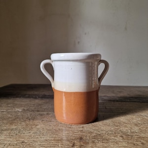 Tarro de terracota vidriada vintage para sardinas – Tarro para confitar de Pugliese