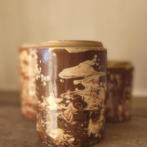 Beautiful Antique Pugliese Terracotta Pot. Confit Pot. Glazed. 19th Century