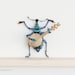Real Beetle Playing the Banjo Taxidermy Insect Art Display