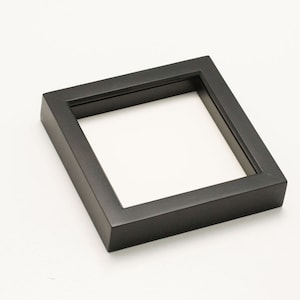 Wood Shadowbox display with 99 percent UV blocking glass 6x6 inches