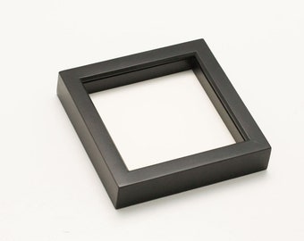 shadow box display case with UV blocking glass 6x6 inches