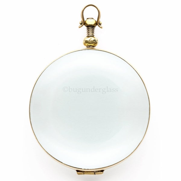 Large Round Brass Gold Colored Picture Locket