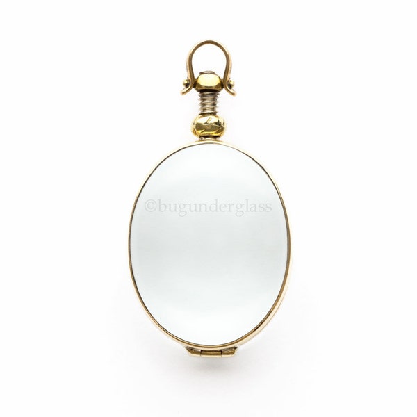 Oval Glas Medaillon Messing Gold Farbe Foto Anhänger