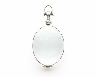 Oval Glass Locket Sterling Silver picture locket #5