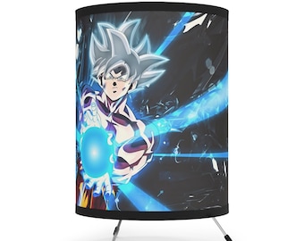 Custom Japanese Anime Tripod Lamp with High-Res Printed Shade, US\CA plug