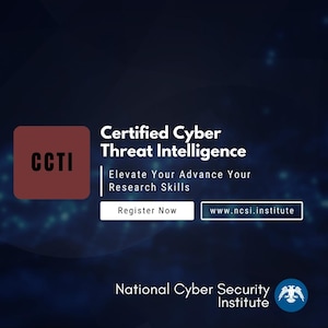 Corso certificato di Cyber Threat Intelligence