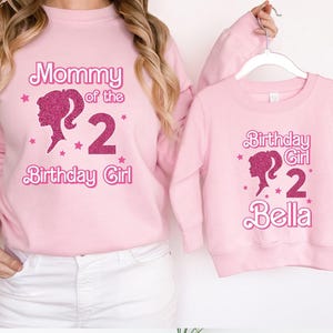 Custom Birthday Girl Party Shirt - Fashion Doll Birthday Theme - Personalized Girl T-Shirt with Any Name