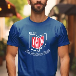 Ohio State Shirt For The Buckeye State TShirt Est 1803 Ohio Pride T-Shirt Fun Travel Tee Ohio Native I love Ohio Shirt Ohio Tourist