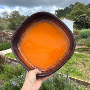 70s West Germany Ceramic Platter: Mid-Century Modern Serving Plate