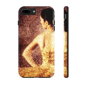 丈夫な携帯電話ケース バレエダンサー バレリーナ 女性 キラキラ 抽象的
