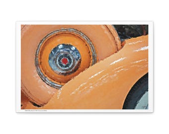 Vintage Car Canvas Wall Art, Retro Decor, Home Decoration, Gift for Car Lovers, Automotive Wall Art, Perfect for Living Room