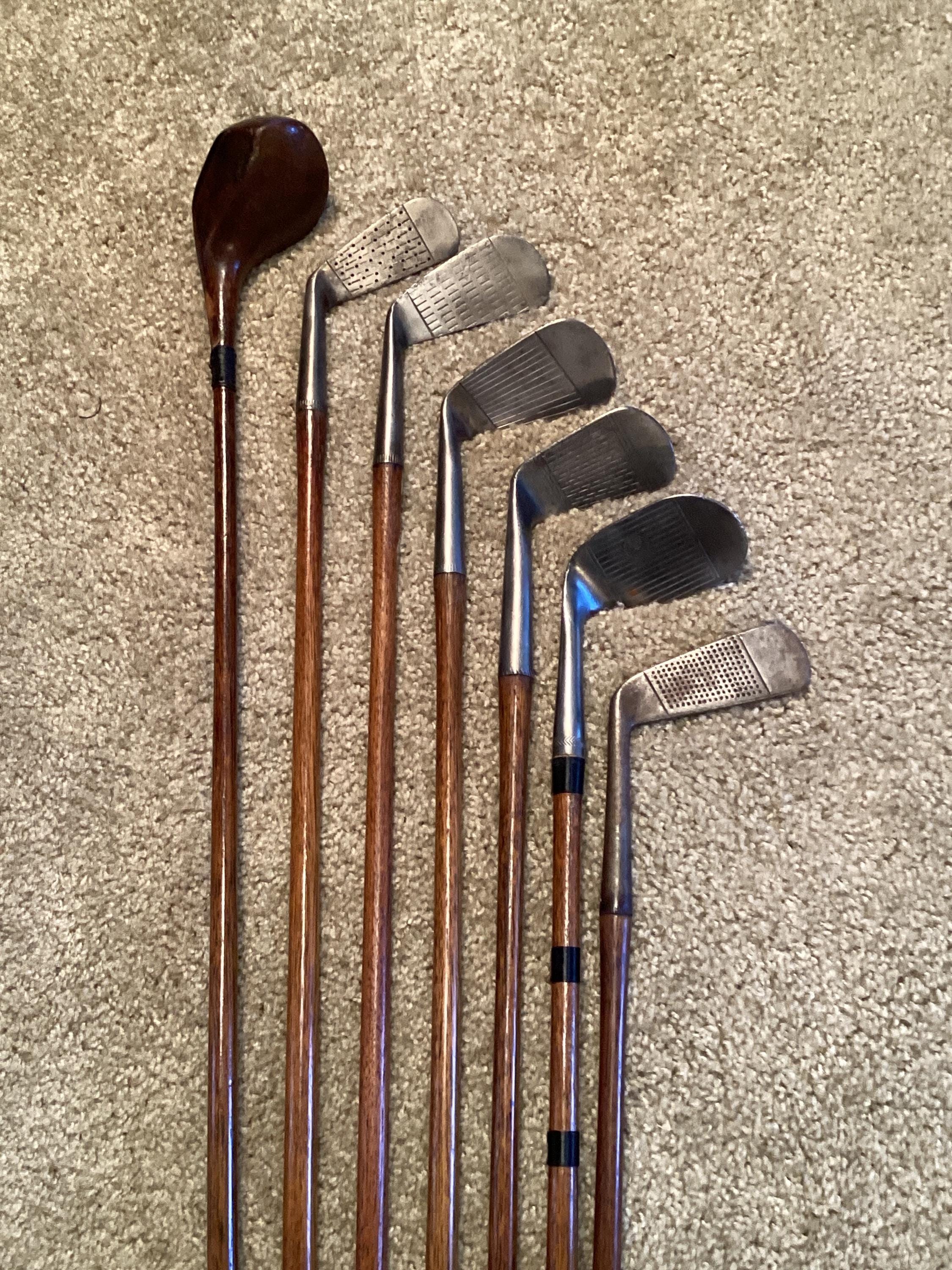 アンティーク　木製　ゴルフ　クラブ　ヒッコリー　アイアン　C　100年　アメリカ アンティーク木製ゴルフクラブヒッコリーアイアンC 100年アメリカ