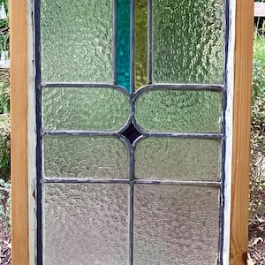 antique leaded glass panel, antique stained glass, antique windows, architectural glass, 015