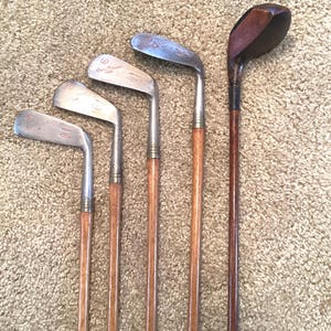 Ladies Hickory Golf Club Set: Restored Tommy Armour Clubs
