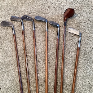 Ladies Hickory Golf Club Set: Restored Vintage Wood Shaft Clubs
