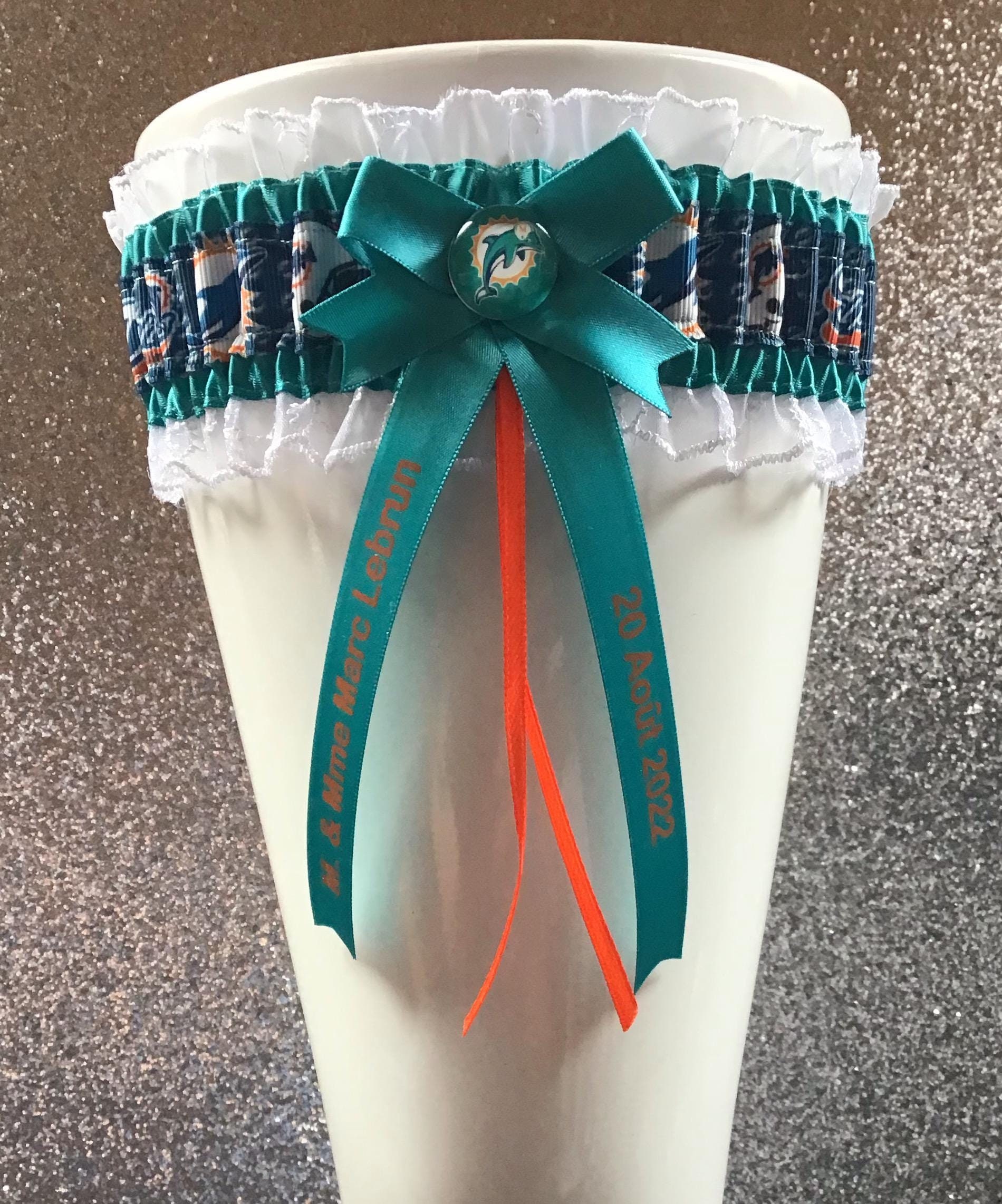 Miami Dolphin Garter - Etsy