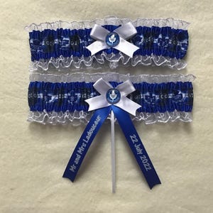 Toronto Maple Leafs Personalisiertes Hochzeit Abschlussball Strumpfband und Strumpfband Set