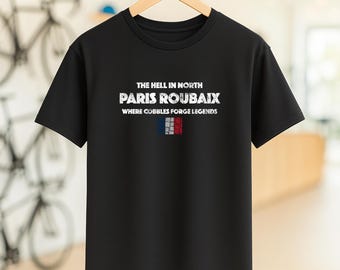 Paris Roubaix Cycling T-Shirt: Vintage Style Soft Unisex Tee
