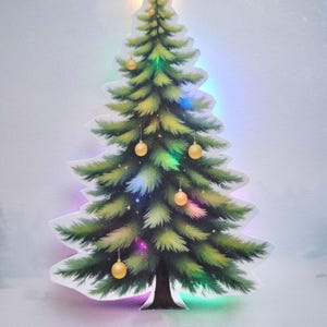 Personalised Light Up Christmas Card: LED Light Up Tree, Custom Luxury Holiday Greeting, Xmas keepsake gift