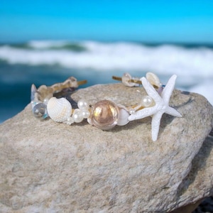 Seashell Mermaid Crown: Starfish Tiara, Beach Wedding Headpiece