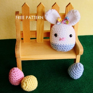 Easter Bunny Mug Amigurumi PDF Bunny and Eggs FREE pattern included image 4