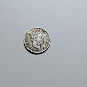 hawaii coin, 1/8 dollar kingdom of hawaii