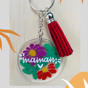 Mom keychain, personalized keychain for Mother&#39;s Day