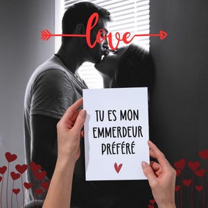 Carte Saint Valentin, Tu es mon emmerdeur préféré amour, love