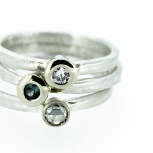 rose cut diamond engagement ring . unique engagement ring . bohemian diamond ring . small dainty engagement ring by peacesofindigo image 4