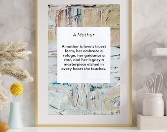 Truest Form Mother’s Day Wall Art - Printable Quote for Mom
