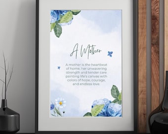 Heartbeat of Home Mother’s Day Wall Art - Printable Quote for Mom