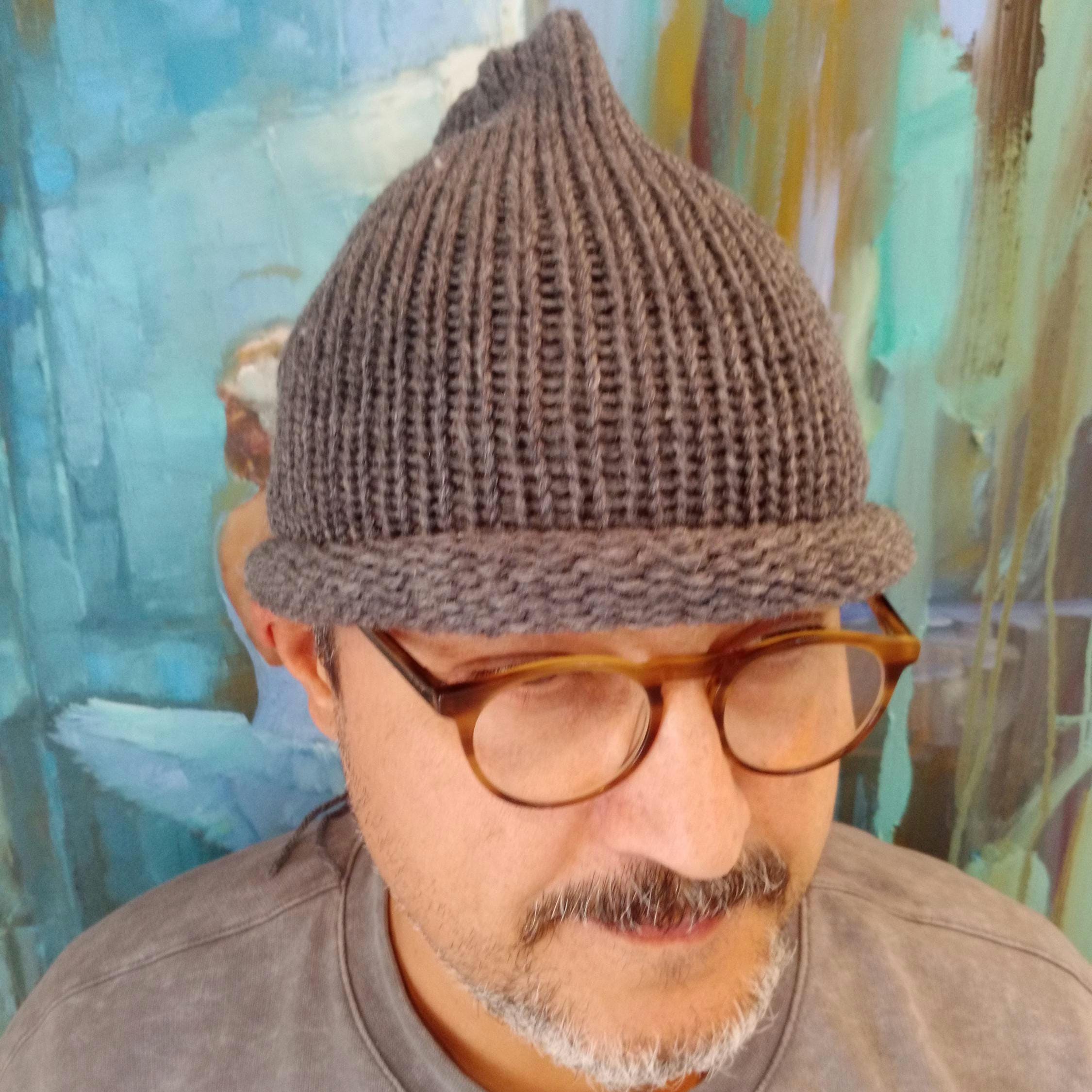 Hand Knit Wool Beanie: Unisex Chunky Knit Fisherman Skull - Etsy display picture 1
