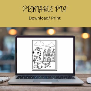 Princess Dinosaur Coloring Pages for Kids | Printable Dinosaur Princess ...