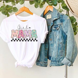 Comfort Colors Girl Mama Shirt, Mama Shirt, Gift for Mom, Mothers Day Shirt, Mama Floral Shirt, Mama Boho Shirt, Girl Mom shirt, Girl Mama