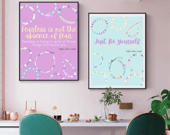 Swift Inspired Digital Posters – Motivational and Perfect for Bedrooms, Classrooms, and More! Be Yourself, Be Fearless, Be Kind. Tween, Teen