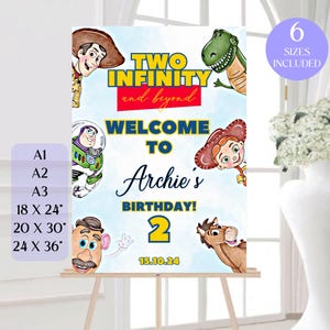 Toy Story Welcome Sign, Toy Story Template Welcome Banner, Toy Story Welcome Board, Birthday Welcome Sign Toy, Editable Printable Toy Story
