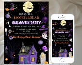 Editable Halloween Invitation, Halloween Party Invitation, Halloween Invite, Kids Spooky Night Party Invite Costume Evite Editable Printable