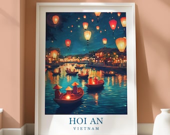 Hoi An Location Poster - Travel Wall Art - Travel Home Decor - Location Print - Vietnam Travel Print - Vietnam Travel Print - Hoi An Print
