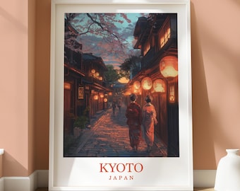 Kyoto Location Poster - Travel Print - Travel Home Decor - Location Art - Japan Travel Decor - Japan Location Poster - Kyoto Location Print