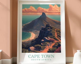 Lions Head Hike - Cape Town - South Africa - Travel Home Decor - South Africa Location Wall Art - Africa Travel Decor - Cape Town Lions Head