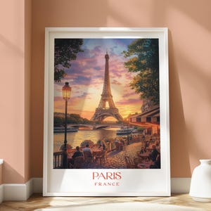 Paris France Location Poster - Travel Print - Travel Home Decor - Location Art - Travel Decor - Paris Travel Print - Paris Location Print