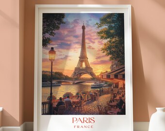 Paris France Location Poster - Travel Print - Travel Home Decor - Location Art - Travel Decor - Paris Travel Print - Paris Location Print