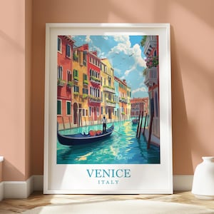 Venice Location Poster - Travel Print - Travel Home Decor - Location Art - Travel Decor - Venice Travel Print - Italy Print - Venice Theme