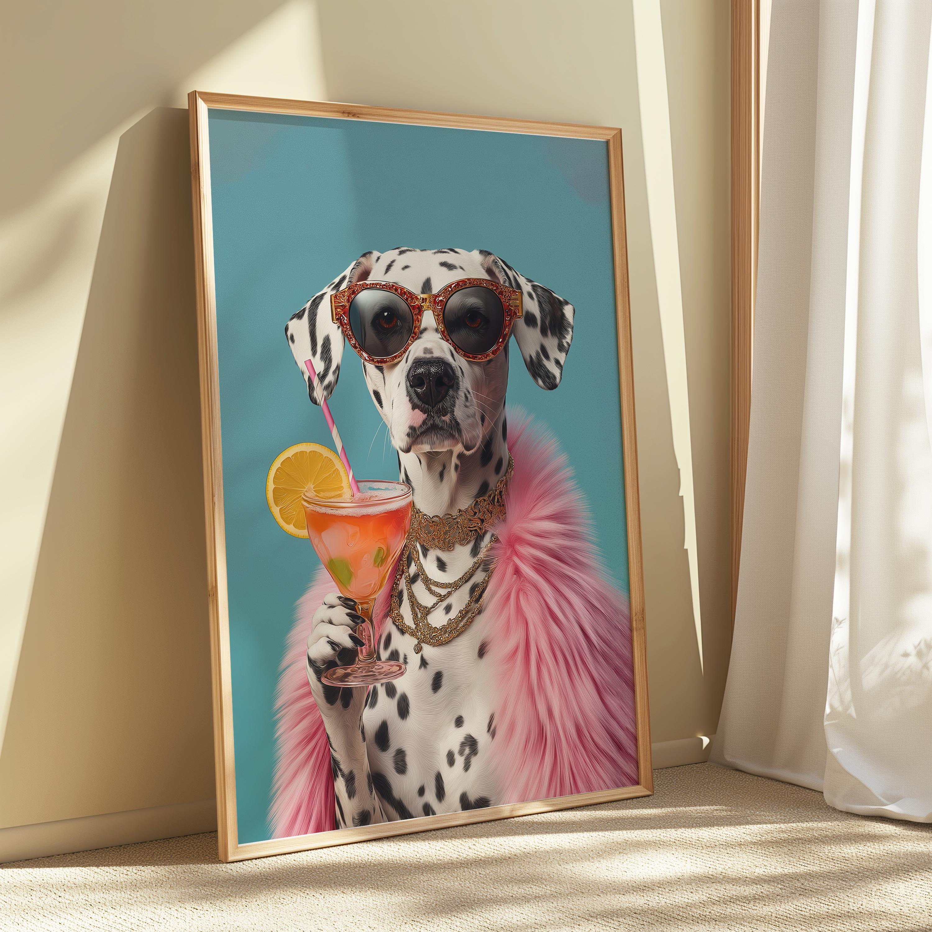 Dalmatian Poster - Dalmatian Funny Print - Fun Dog Print